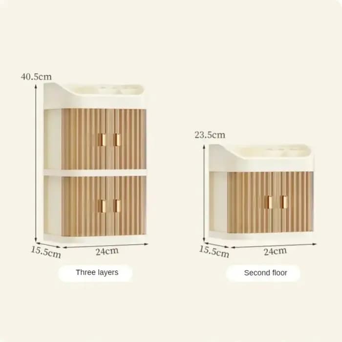 Boîte de rangement de maquillage de grande capacité