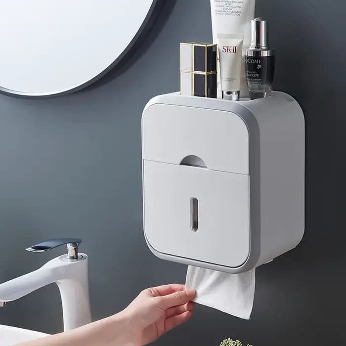 Porte-rouleau de papier toilette avec fenêtre de visualisation