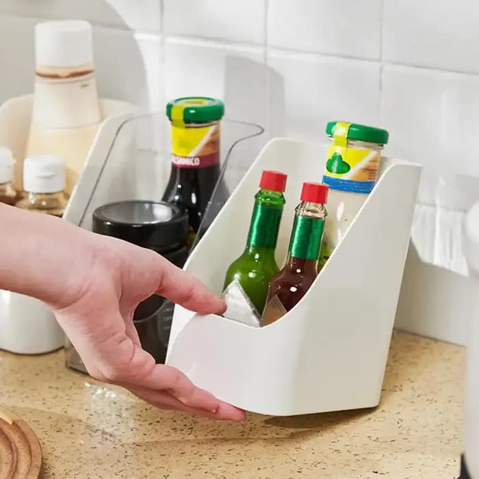 Boîte de rangement transparente pour assaisonnement
