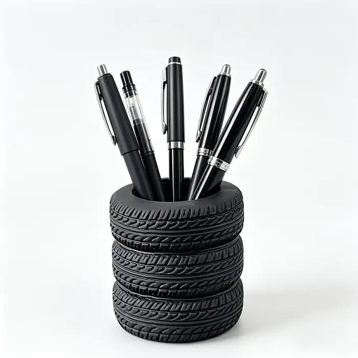 Porte-stylo en forme de carreaux