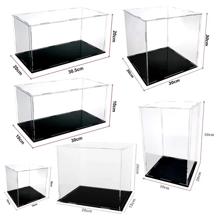 Présentoir en acrylique transparent, boîte de comptoir, support organisateur, vitrine de Protection