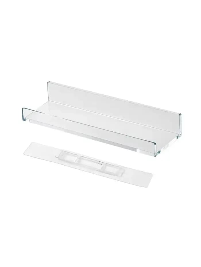 Étagère flottante blanche/transparente sans perçage