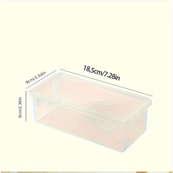 Grands boîtes de rangement en plastique transparent avec couvercles articulés