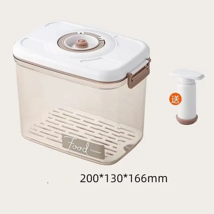 Récipient de Stockage Transparent avec Pompe à Vide