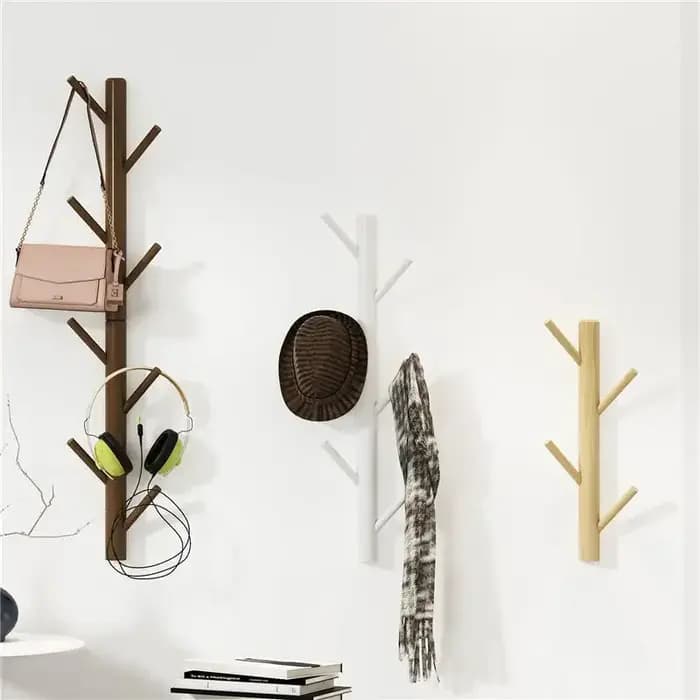 Branche brindille en bois massif mural porte-manteau suspendu monté cintre armoire meubles chambre v