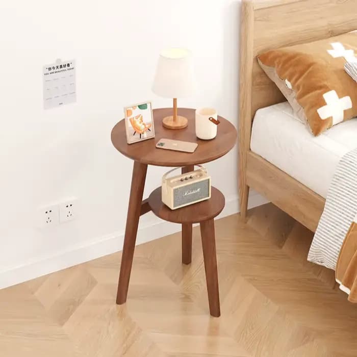 Armoires de chevet modernes Table basse Table d'appoint en bois massif salon mobile petite Table bas