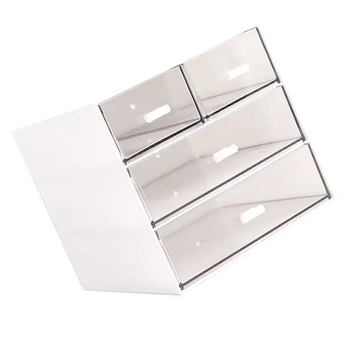 Boîte de rangement de maquillage avec tiroir