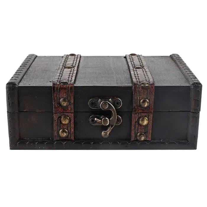 Boîte de rangement en bois vintage pour bijoux, vitrine, coffre de sagesse, ornements de bureau, bra