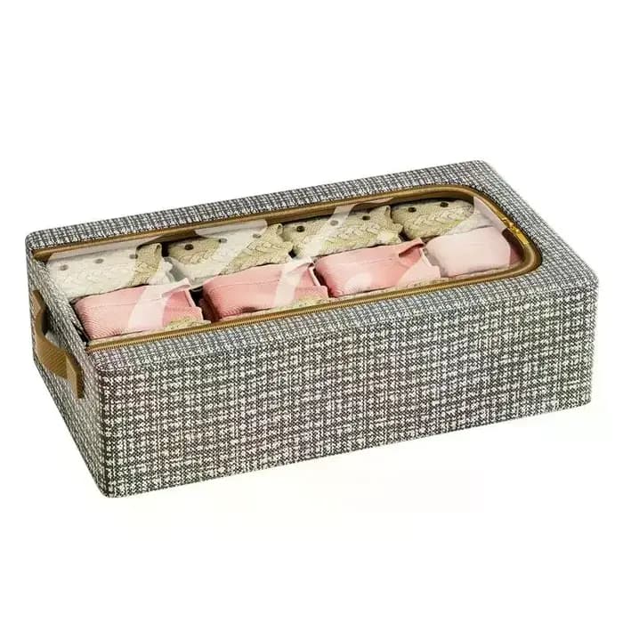 Boîte de rangement pliable pour chaussures sous le lit