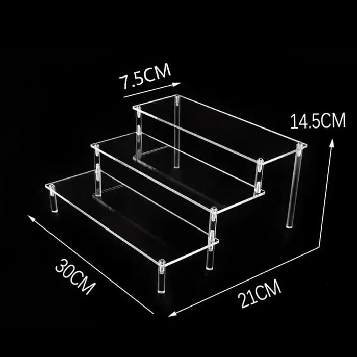 Présentoir en Acrylique à 1 ou 4 Niveaux, Étagère de Rangement Durable T1 pour Gâteau Chi, sexuellem