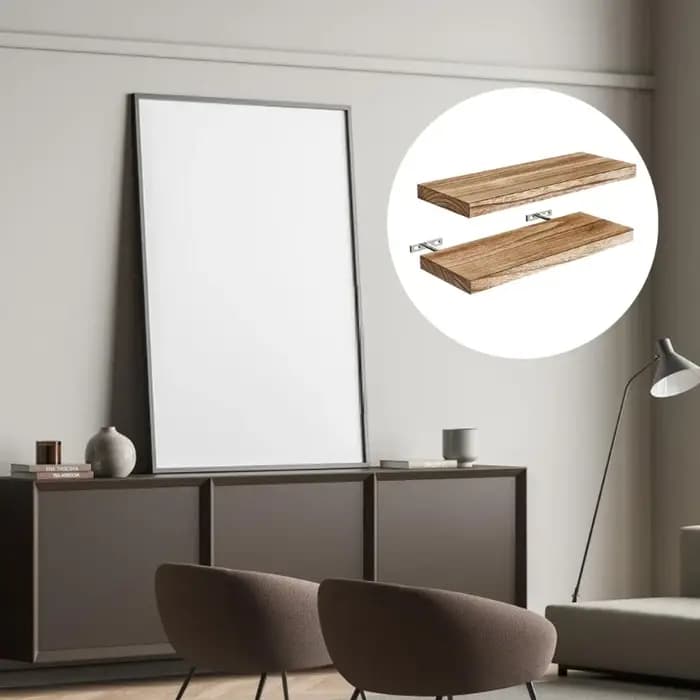 2pc étagères flottantes Rack matériaux conviviaux parfaits pour les petits espaces kxre