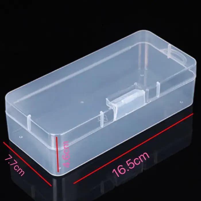 Boîte de rangement rectangulaire transparente S/M/L