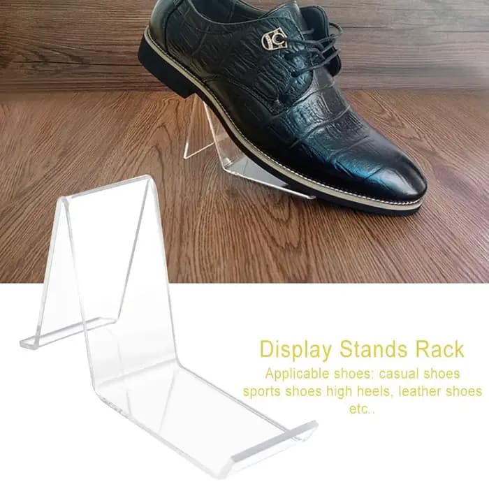 Présentoir à chaussures en acrylique transparent