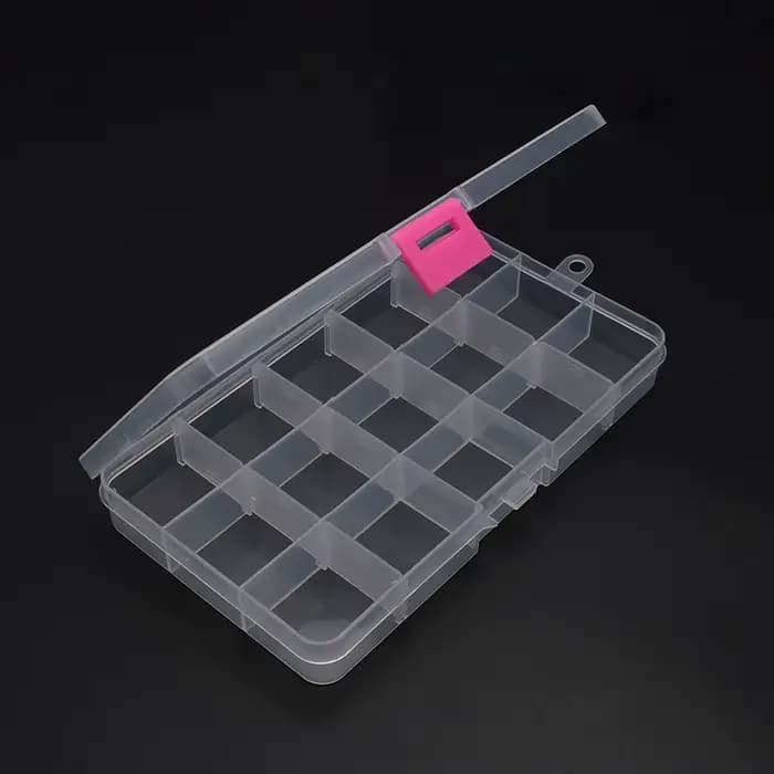 Boîte de rangement en plastique à 6 à 32 compartiments