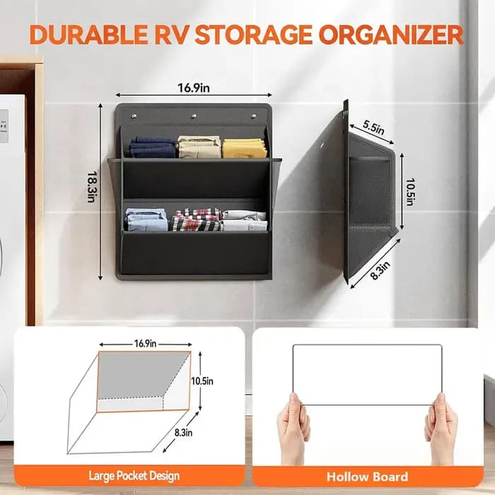 Porte-chaussures à fixer sur la porte, porte-chaussures mural, sac de rangement et d'organisation multi-usages, porte-chaussures pour camping-car