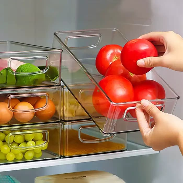 Boîte de rangement transparente pour réfrigérateur