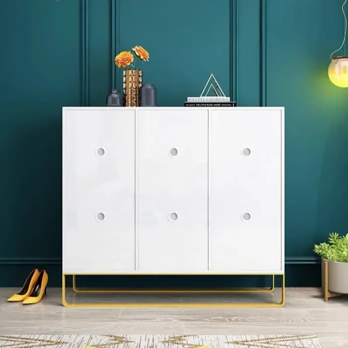 Étagère à chaussures blanche moderne