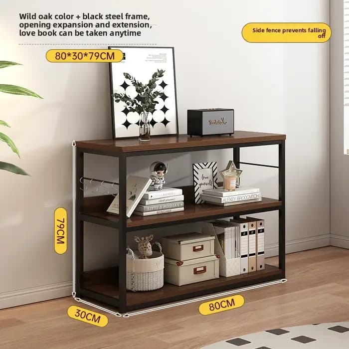 Bibliothèque Simple, étagère murale intégrée du sol au plafond, support de rangement multicouche pou