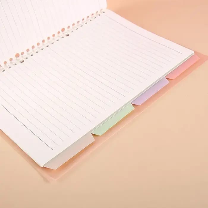 Séparateur de fichiers en papier à feuilles mobiles pour classeur A4/A5/B5