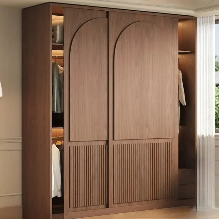 Armoires coulissantes de luxe, rangement d'angle pour chambre à coucher, armoires en bois, meuble de rangement, étagère, meubles de chambre et de salon