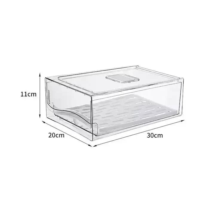Boîte de rangement pour réfrigérateur de cuisine, type tiroir, boîte de conservation fraîche, œufs de qualité alimentaire, viande, aliments congelés, finition