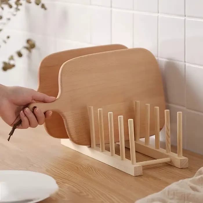 Étagère de rangement en bois pour cuisine