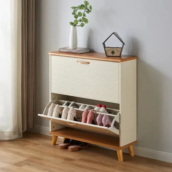 Meuble à chaussures de style farmhouse pour chambre, petit rangement économique, étagère de rangement pour chaussures de bureau, organisateur d'entrée, meuble de chambre