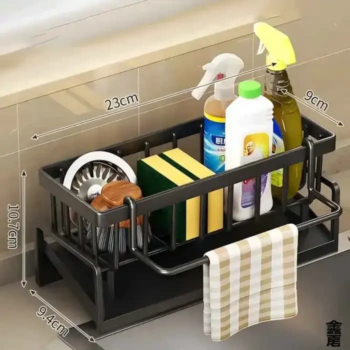 Support de rangement pour robinet – Drainage et rangement intégrés