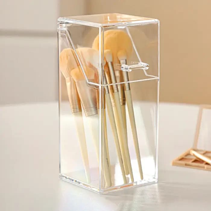 Boîte de rangement pour pinceaux de maquillage