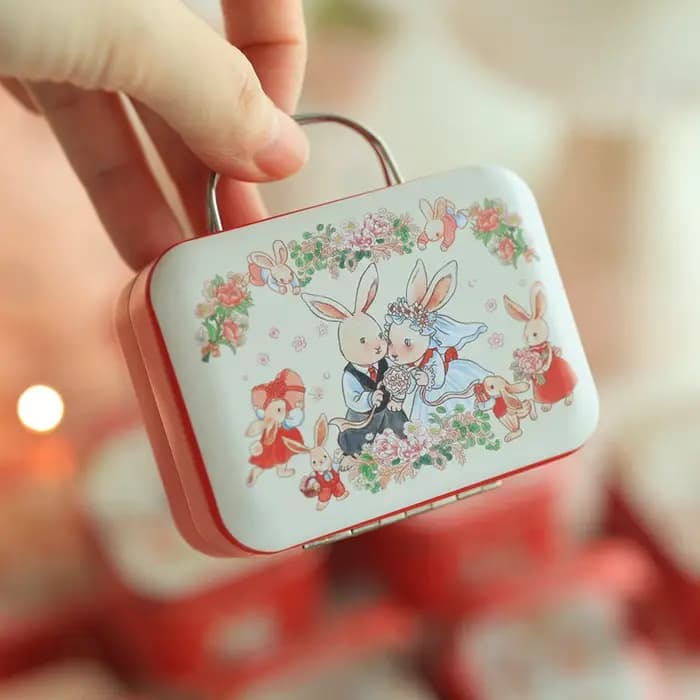 Mini boîtes de rangement en métal pour cadeaux de mariage, emballage de bonbons au chocolat, valise,