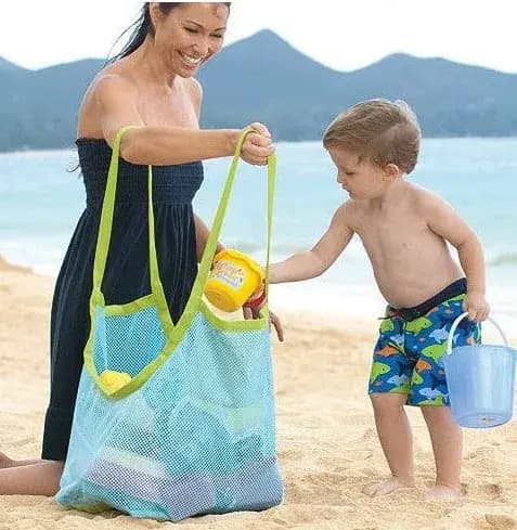 Sac de rangement rapide pour jouets de plage, sac de rangement pour jouets d'extérieur pour enfants,
