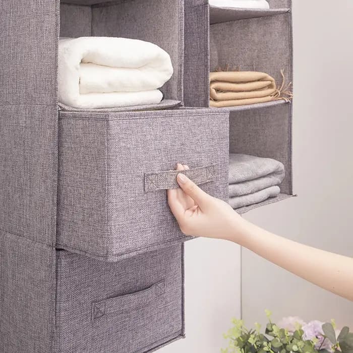 Sac de rangement suspendu pour armoire portable