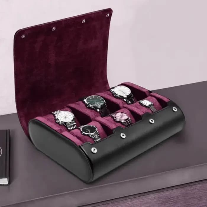 Boîte de présentation de montres en cuir PU
