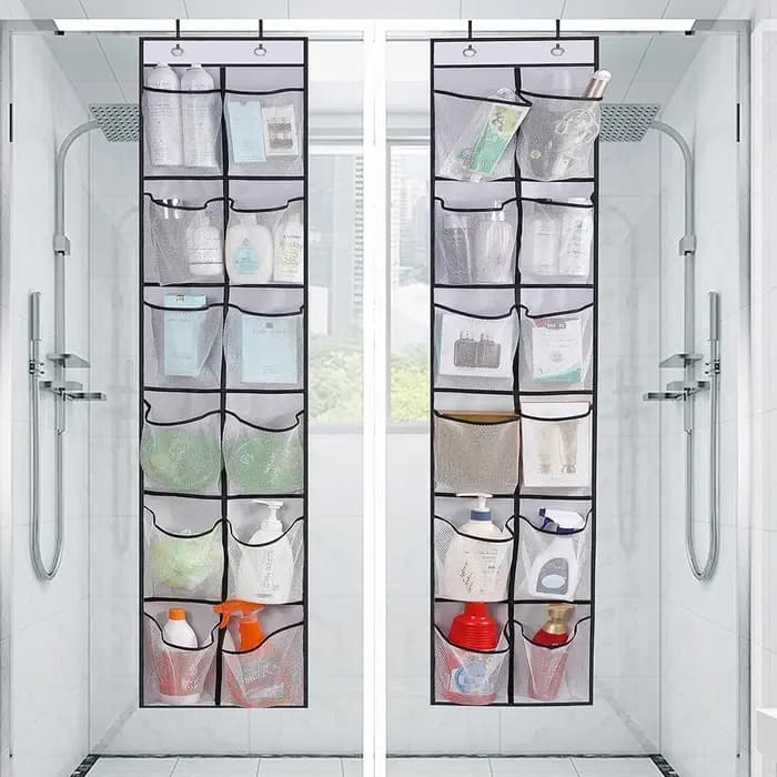Organisateur de chaussures à 12 poches au-dessus de la porte