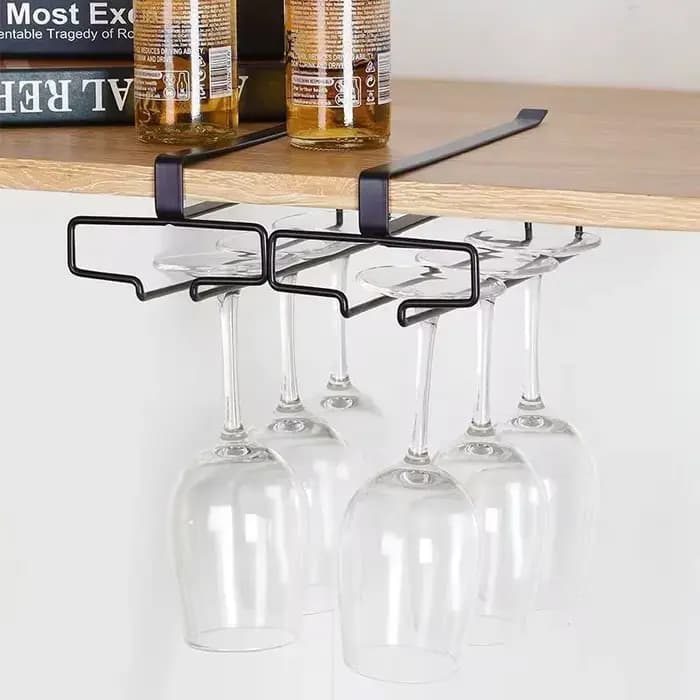 Support de rangement pour verres à vin rouge suspendu