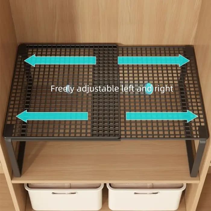 Étagère de placard en métal DIY extensible et réglable