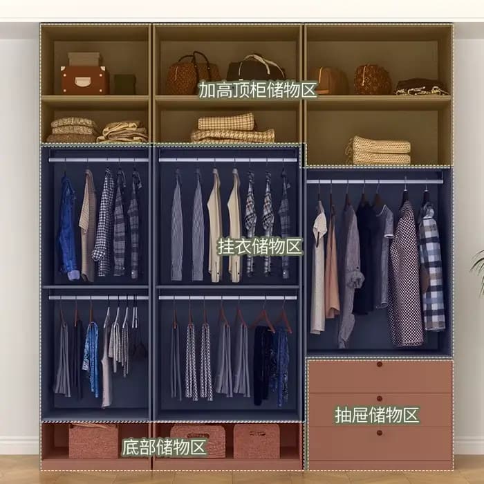 Armoire de Rangement pour Chambre à Coucher