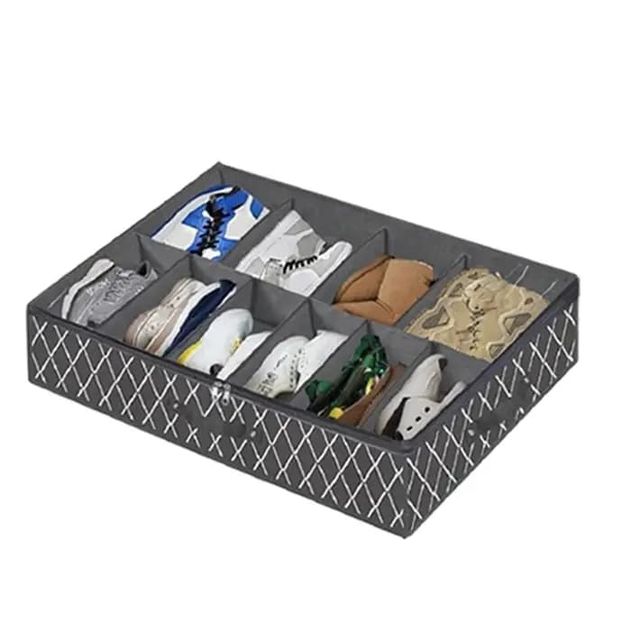 Organisateur de rangement pour chaussures sous le lit