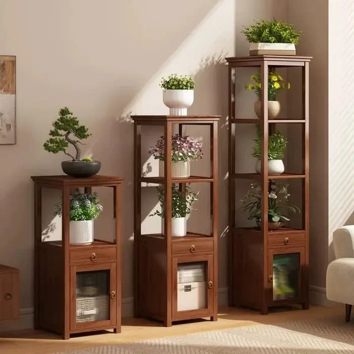 Étagère à fleurs pour plantes d'intérieur