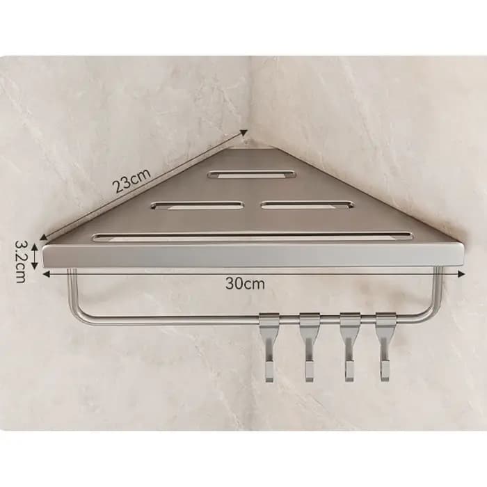 HOShelf-Étagère d'angle murale en alliage d'aluminium
