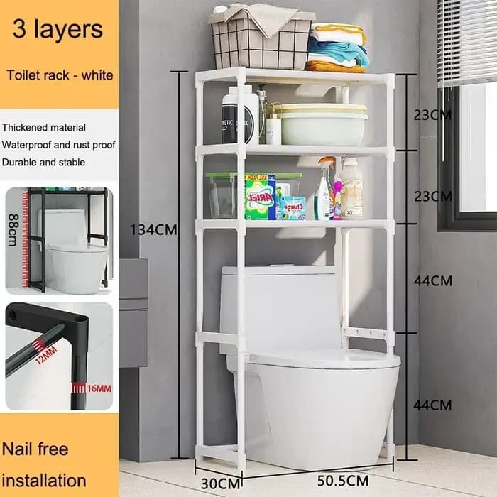 Étagère sans perforation multicouche pour machine à laver