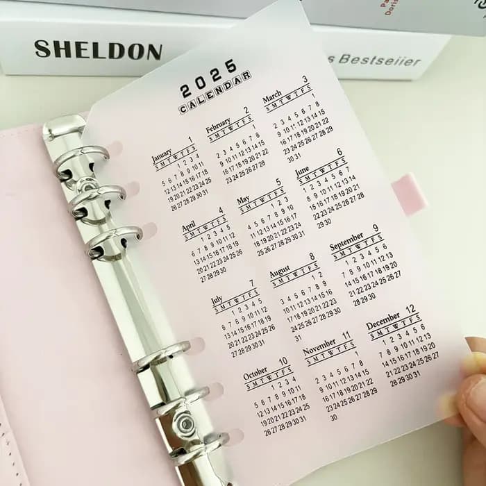 Recharge de carnet de notes à feuilles mobiles A5 A6