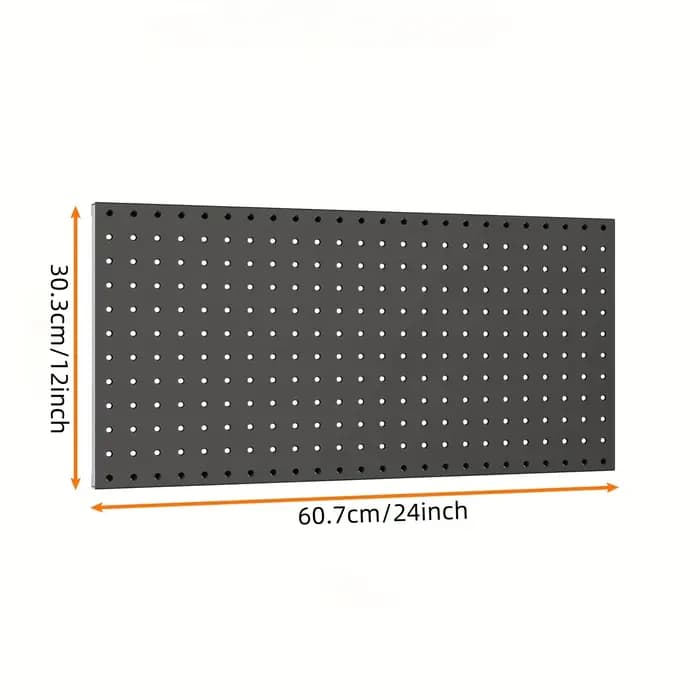 1 panneau perforé métallique pour mur de garage