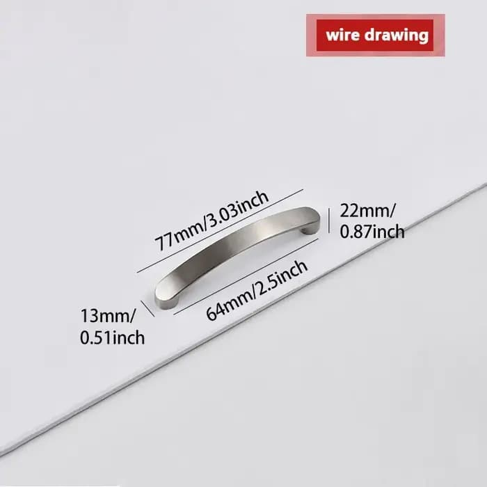 Poignées d'armoire boutons de porte en alliage d'aluminium