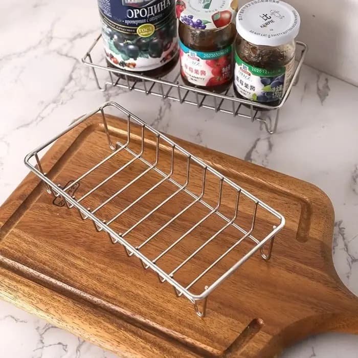 Étagère de rangement pour salle de bain en acier inoxydable