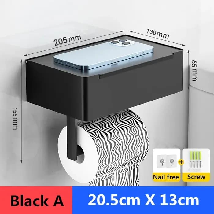 Porte-rouleau de papier toilette multifonction