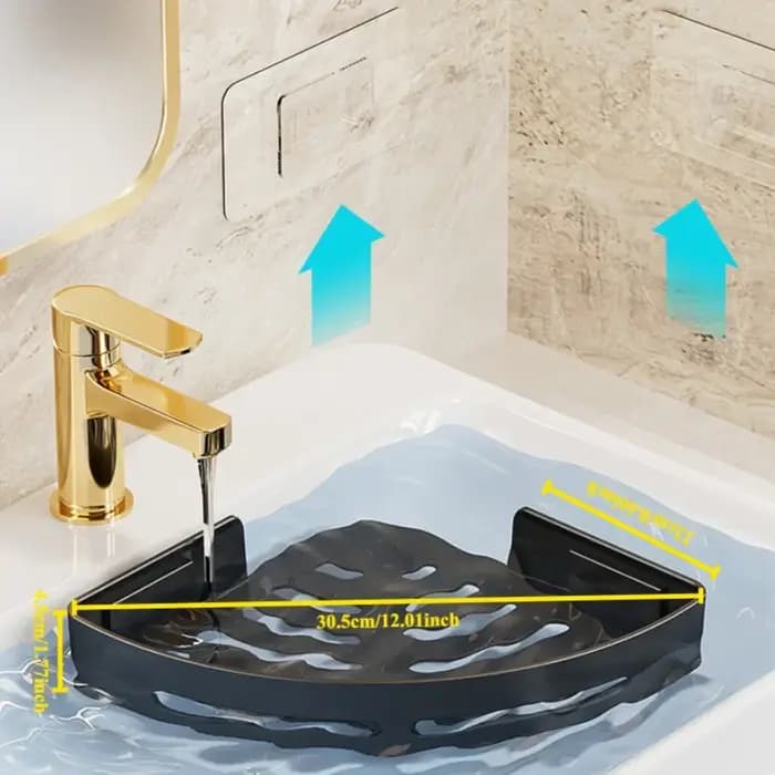 Support de rangement en plastique pour salle de bain