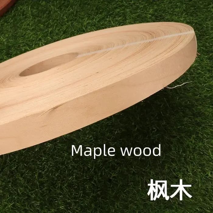 Bande de placage en bois naturel de 0,5 mm, 50 mètres/lot, chêne rouge, noyer noir Sabri, placage en