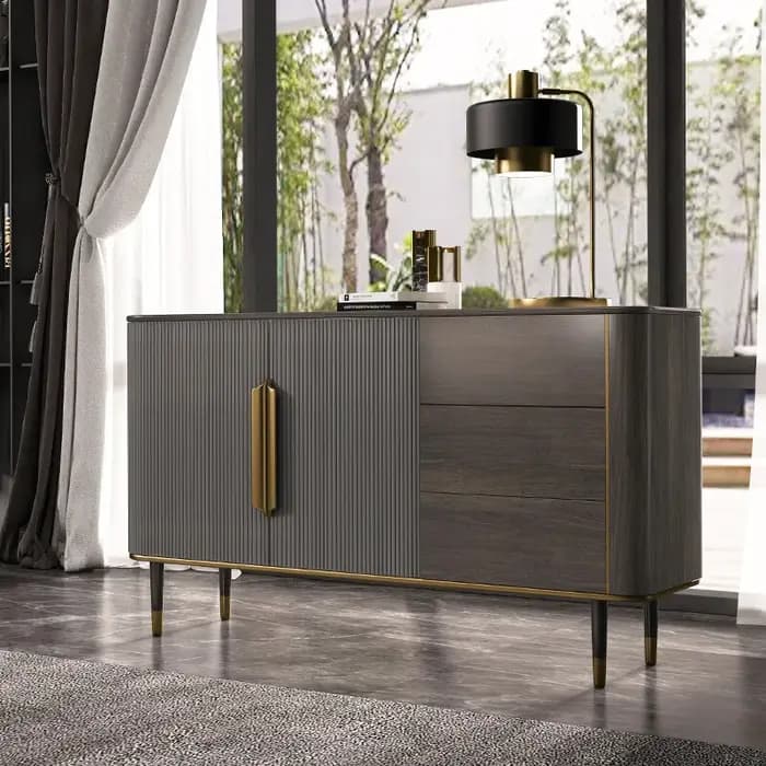 Meuble d'appoint moderne de luxe léger pour entrée de hall