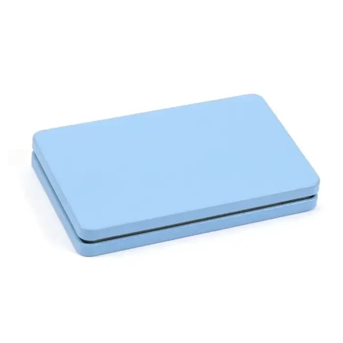 Boîte rectangulaire en fer-blanc brossé